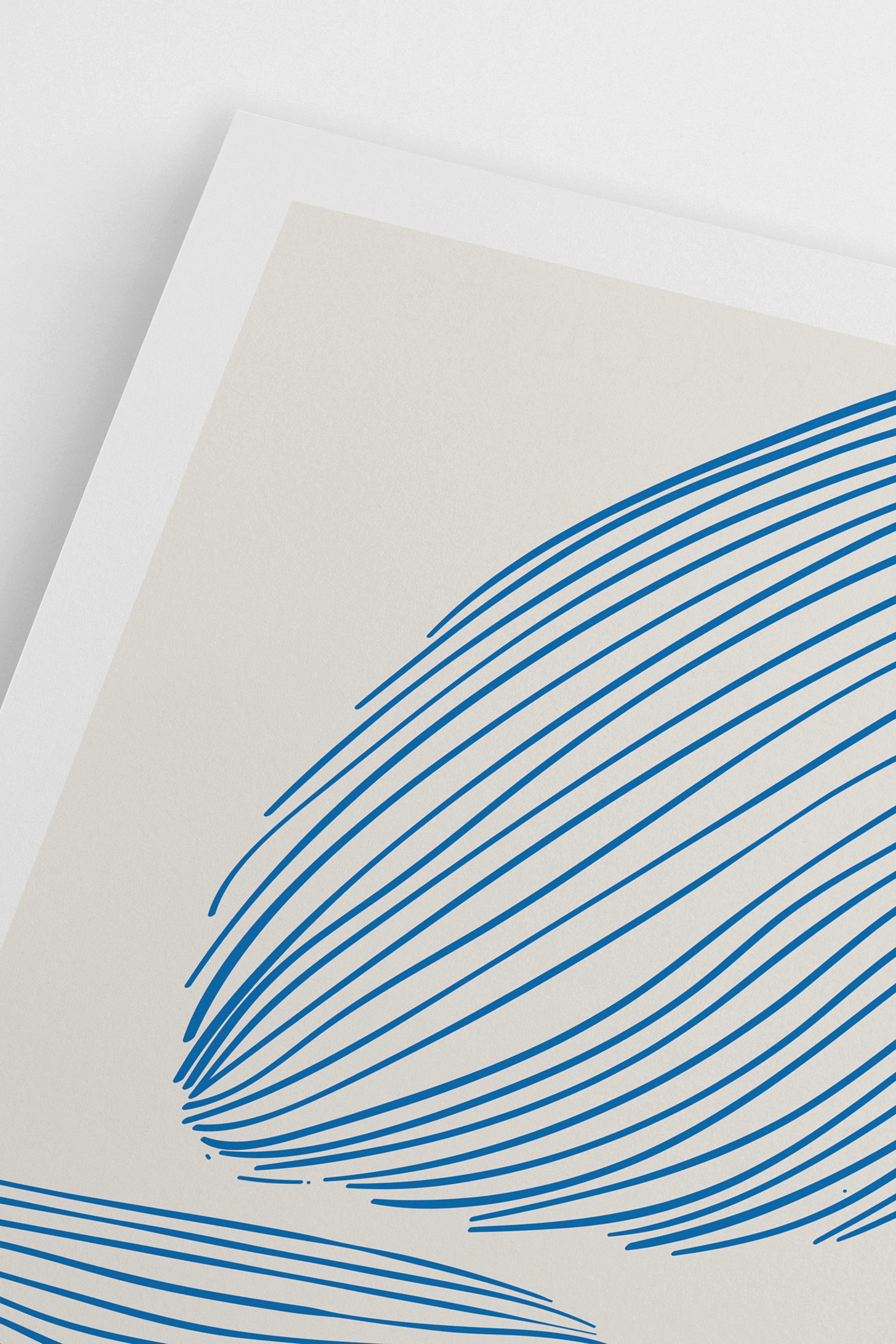 Постер blue lines ii