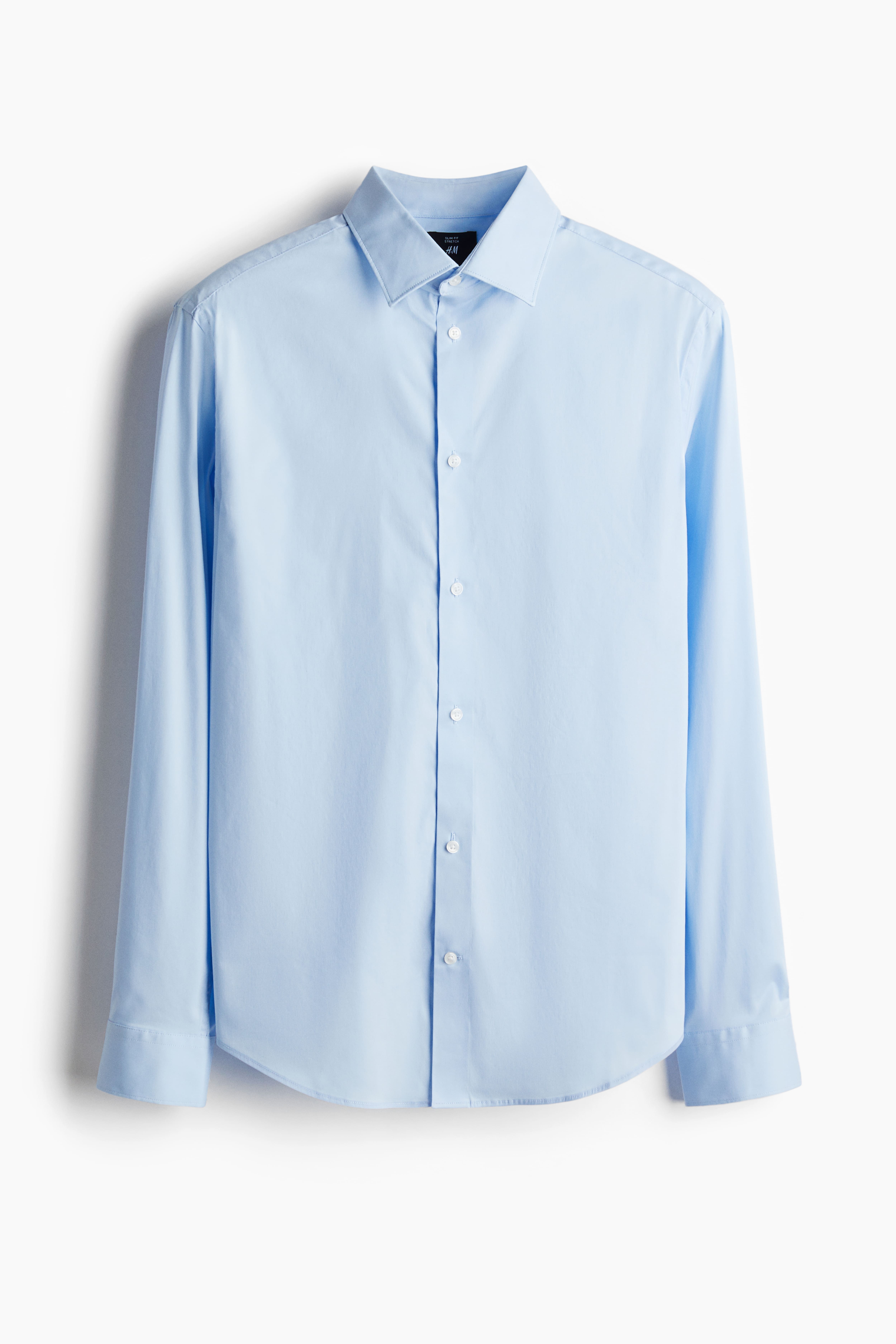 Рубашка slim fit из растяжимой ткани