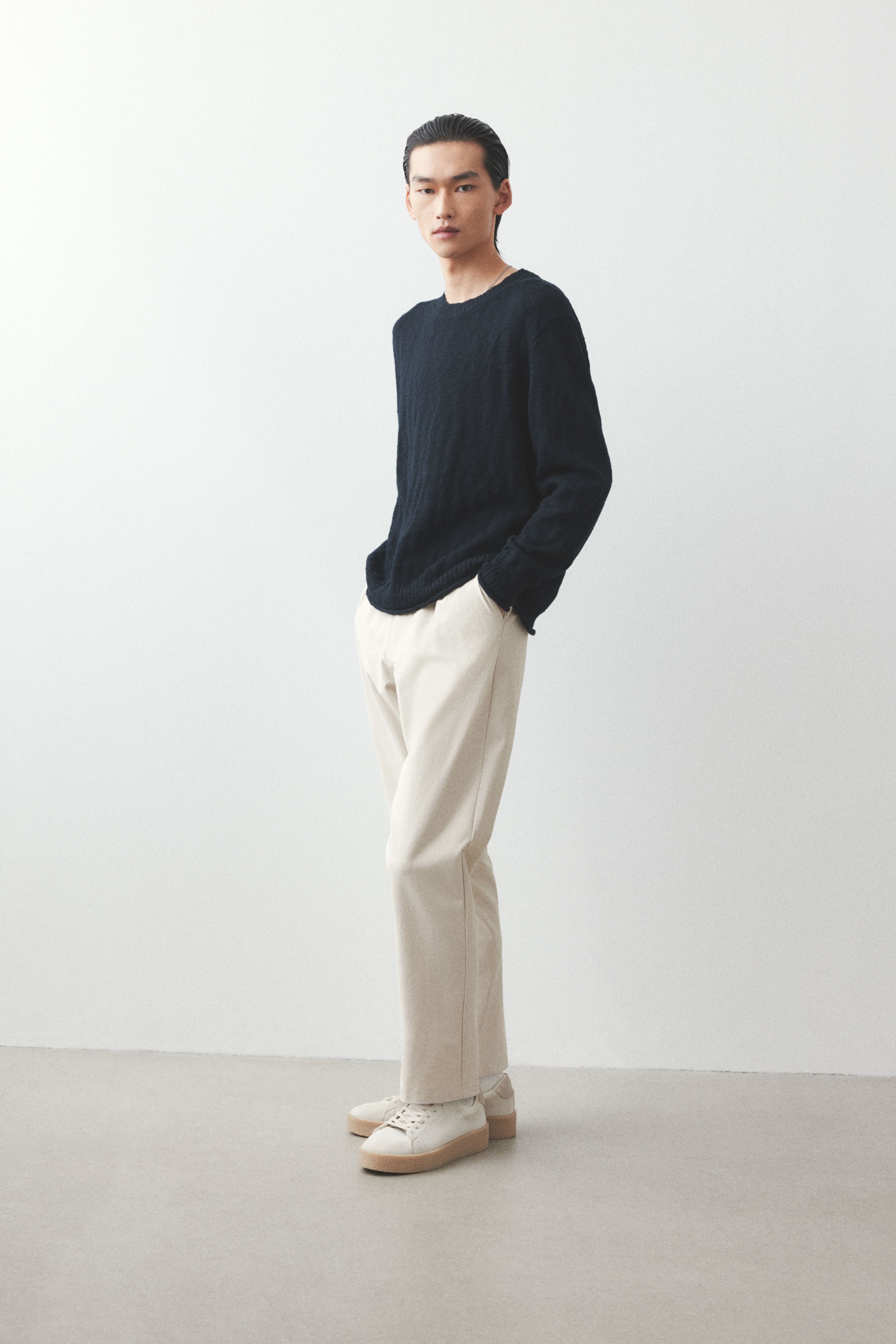 Брюки regular fit саржевые