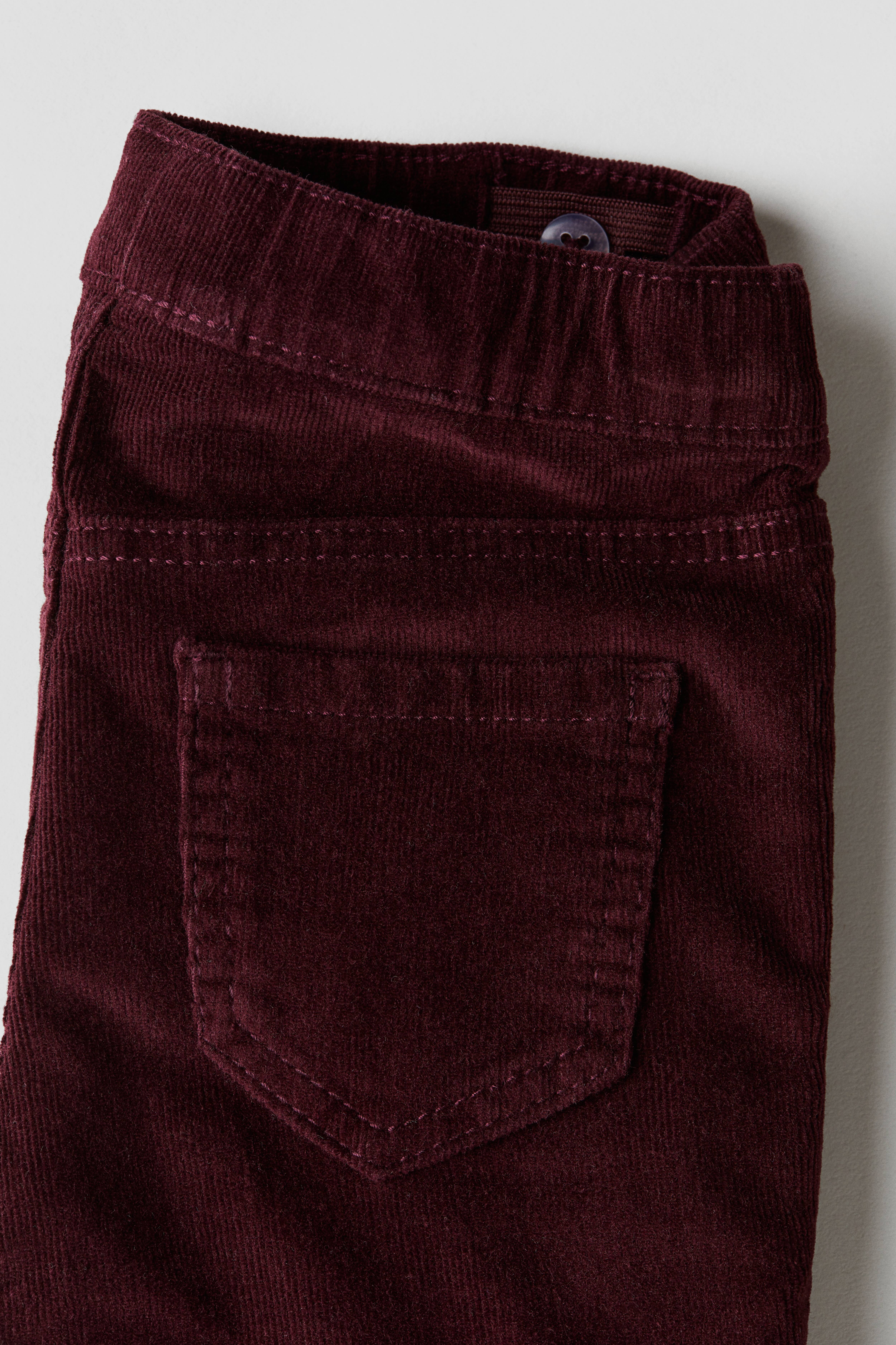Брюки skinny fit из бархата