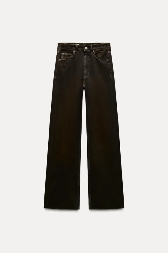 ДЖИНСЫ С ВЫСОКОЙ ПОСАДКОЙ TRF WIDE LEG